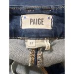 Paige Dion Cargo Pocket Denim Blue Jeans Relaxed Fit Flare Leg Size 32 NWOT Photo 4
