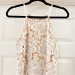 Lulus Lulu’s Temps De L'Amour White Lace Bodycon Midi Dress sz Medium Photo 5