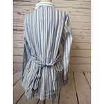 Tommy Hilfiger NWT Blouse Striped Shirt Dress Tie Belt Tunic Top Large Babydoll Photo 1