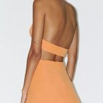 ZARA  Mini Dress Orange Halter cut out XS Photo 1