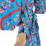 Rhode Darya Puff Sleeve Dress In Plumeria Sky Blue Size XS Photo 6