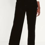 Old Navy  Black Extra High Rise Velvet Wide Leg Pants(Size Small) Photo 0