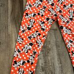 LuLaRoe Disney Minnie Mouse Coral Orange OS Buttery Soft Leggings Photo 2