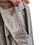 Jones New York Silk Cream Geometric Satin Trousers Silk Dress Pants Size 6 28" Black Photo 5