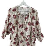 POL  Romantic Floral Print Tiered Ruffled Trim Dress M Photo 6