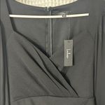 Lulus  Regal Elegance Black Long Sleeve Surplice Mermaid Maxi Dress NWT Medium Photo 6