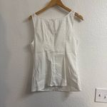 Rebecca Taylor  Elegant White Sleeveless Bow Top Size 12 Photo 1