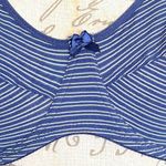 Dereon Womens Bra 52D Blue White Pin Striped Bow Underwire Unpadded Beyonce NWT Size undefined Photo 3