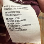 Women’s American Eagle Short Sleeve Striped Tee Small Burgundy White Red Photo 7