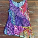 Jams World Vintage Hawaiian Asymmetric Art to Wear Rainbow Tank- Sz XS 💚🎀 Photo 0