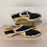 Jax & Bard x Flowfold Collab Puffin Sandal Wood Clog Black White Sz 40 US 9.5 10 Photo 1