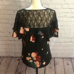 Candie's Candie’s || Black floral blouse Photo 3