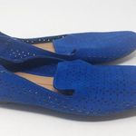 Dolce Vita Blue Faux Suede Perforated Slip On Shoes Casual Everyday Wear Size 7 Photo 4