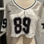 Cropped White Football Jersey 89 Photo 5