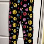 New Mix 300-012 Women's Size XL Leggings Dark Black Ladybugs Photo 0