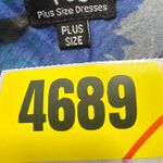 PSD Plus Size Blue Abstract Print Maxi Dress Sleeveless V Neck Casual Photo 9