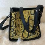 3.1 Phillip Lim Soleil Mini Leather Drawstring Bucket Bag- Lemon/BLK Snake Print Photo 4