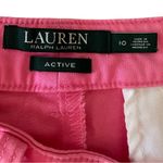 Ralph Lauren Lauren Pink Twill Bermuda Shorts Zip Pocket Womens Size 10 Perfect! Photo 6