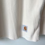 Carhartt Force Ivory Cream Waffle Knit Long Sleeve Tunic Oversized Pullover Photo 1