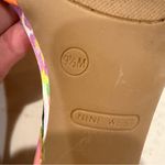 Nine West Luvlie Floral Kitten Heel Slide Sandal Womens 9.5M Pink/Green Feminine Photo 7