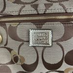 Coach Vintage Poppy Signature Tan Canvas Gold Metallic Swing Pack Crossbody NWT Photo 1