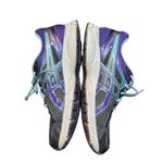 ASICS GEL Running Shoes Womens Size 9 Purple Teal Gray Mesh Road Sneakers T474N Photo 4