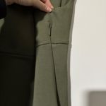 Spanx  Ponte Midi Tank Dress Fitted Stretch BodyCon Pine Green Women's Medium Photo 7