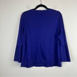 LK Bennett  | TJ Leon Blouse Bell Sleeve Long Sleeve in Violet Size Large Photo 5