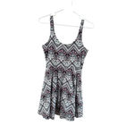 PINK - Victoria's Secret Women's  Mini Dress S Black Pink Geometric Photo 8