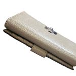 Fendi Peekaboo Beige Selleria Long Calfskin Trifold Wallet Photo 11