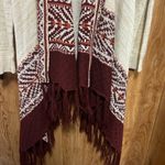 Almost Famous  XL Women's Cardigan OpenFrontShawlPonchoKnitStriped‎ Photo 1