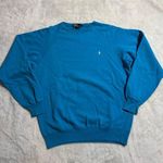 Vintage 90s Y2K Ralph Lauren Polo Sport Unisex Crew Neck Sweatshirt Medium Blue Photo 0