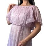Vintage Union Made Purple Lilac Lace Maxi Dress Size 6 Photo 2