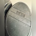 Melissa Black Jelly Shoes With Gold Studded Bows Size 8 Women's Flats Photo 5