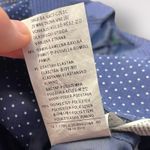 Benetton Womens Buttoned Polka Dot Blazer‎ Size 4 Blue Photo 7