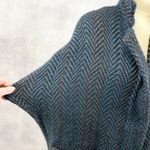 Blarney Woollen Mills Ireland Womens Poncho Cape Heritage Old Money Rustic Luxe Blue Size undefined Photo 3