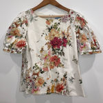 Antonio Melani  Floral Cotton Blouse Puff Sleeve Boho Cottagecore Girly Photo 0