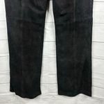 Carlisle Womens size 8 Suede Leather Wide Leg Pants Black Hippie Rocker Western Photo 5