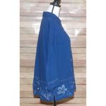 draper's & damon's XL Blue Denim Lightweight Jean Shacket Button Front Shirt Photo 4