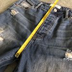 PacSun Medium Dark Wash Distressed Mom Jeans Photo 7