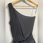 Ramy Brook NWT  Nicola Black One Shoulder Dress Maxi Feminine Evening Wedding szM Photo 3