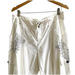 I.N.C. International Concepts Scrunch Pants Size 14 Embellished Butterfly White Photo 2