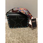 NEW Diophy Women's Vegan Leather Black Handbag w/ Aztec Guitar Strap Photo 1