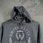 Université‎ Paris Gray Hoodie Unisex Medium College Streetwear Y2K Alam Fashion Photo 3