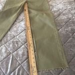 RE/DONE 70s Ultra High Rise Stove Pipe Jeans Size 24 Olive Green Denim vintage Photo 4