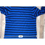 Old Navy Heavyweight Knit Blue Black Striped A-line Dress Sz Large NWOT Photo 6