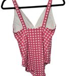 Vineyard Vines Palm Beach Pink Gingham One Piece V Neck Resortwear Preppy SZ S Photo 1