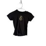 Black Dragon Y2k Embroidered Graphic Baby T Shirt Short Sleeve Women's Top XS Photo 1