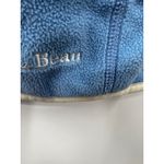 L.L. Bean‎ Women's Full Zip Fleece Vest Jacket Sleeveless Solid Blue Size S Photo 4