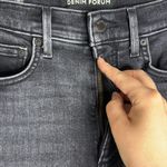 Denim Forum The Lola High Rise Skinny Crop Black Faded Wash Jeans Size 26 Photo 5